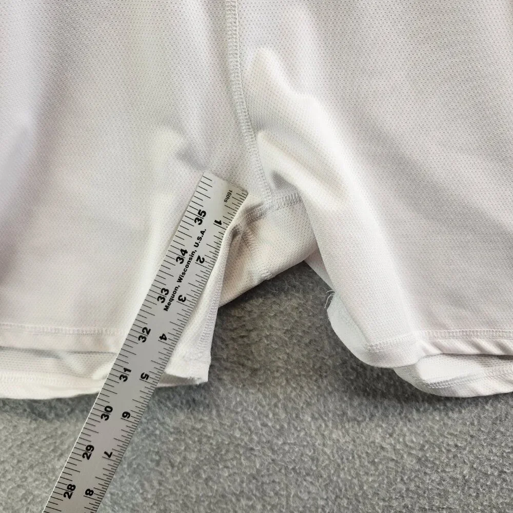 Footjoy Skort Womens L White Jersey Knit Zip Pocket Short Lined Skirt Golf FJ - Picture 11 of 13